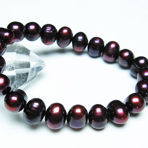 真珠 パール ミックスビーズ ブレスレット 10mm [T491-1535]