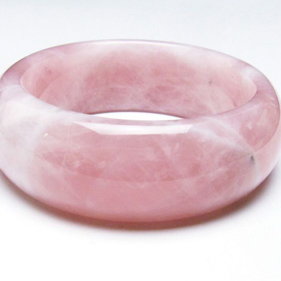 パワーストーン 天然石 ローズクォーツバングル 57mm [T492-3570]