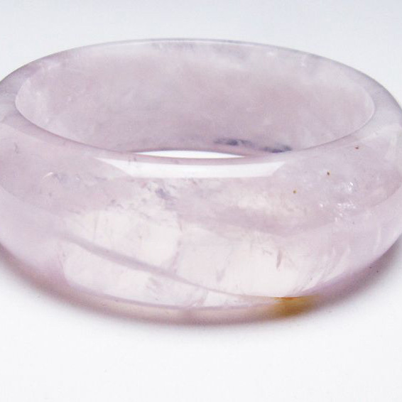 パワーストーン 天然石 ローズクォーツバングル 57mm [T492-3634]