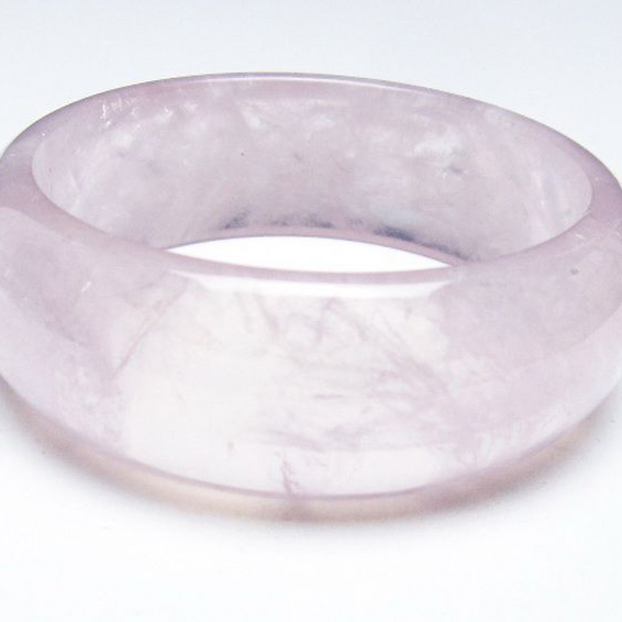パワーストーン 天然石 ローズクォーツバングル 59mm [T492-3658]