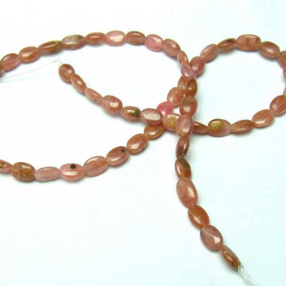 インカローズ(ロードクロサイト)一連ビーズ[T494-1798]