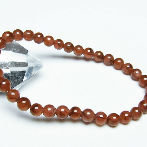 インカローズ(ロードクロサイト)ブレスレット6mm[T494-2863]