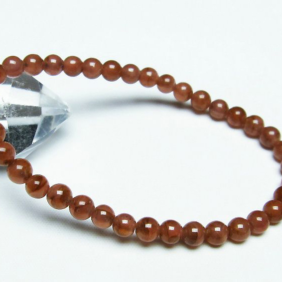 インカローズ(ロードクロサイト)ブレスレット5mm[T494-2868]