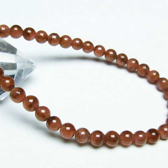 インカローズ(ロードクロサイト)ブレスレット5mm[T494-2884]