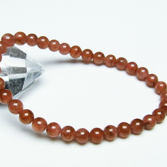 インカローズ(ロードクロサイト)ブレスレット 6mm [T494-2913]