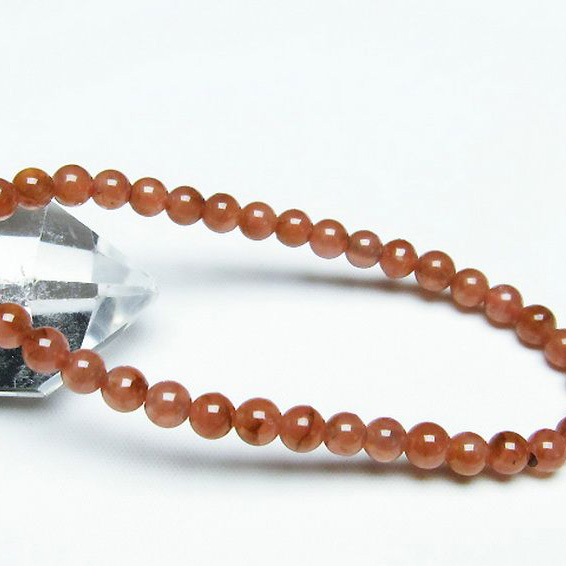 インカローズ(ロードクロサイト)ブレスレット5mm[T494-2917]