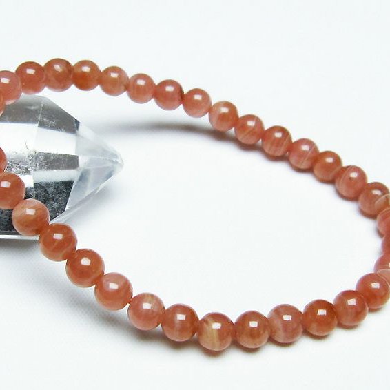 インカローズ(ロードクロサイト)ブレスレット 6mm [T494-2930]