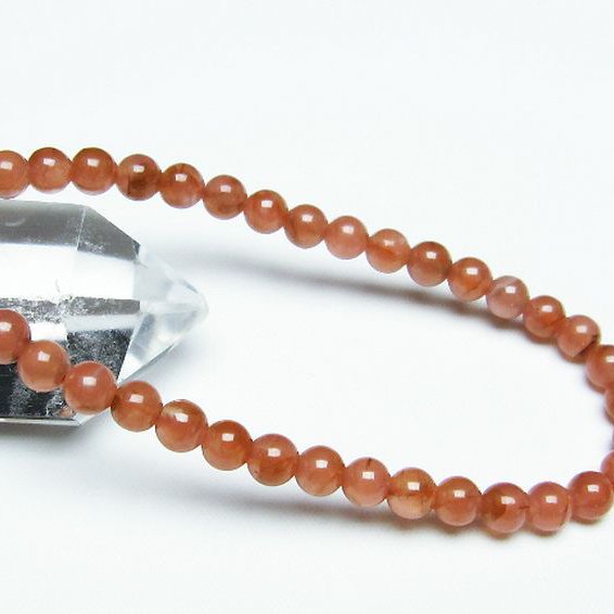 インカローズ(ロードクロサイト)ブレスレット 5mm [T494-2958]