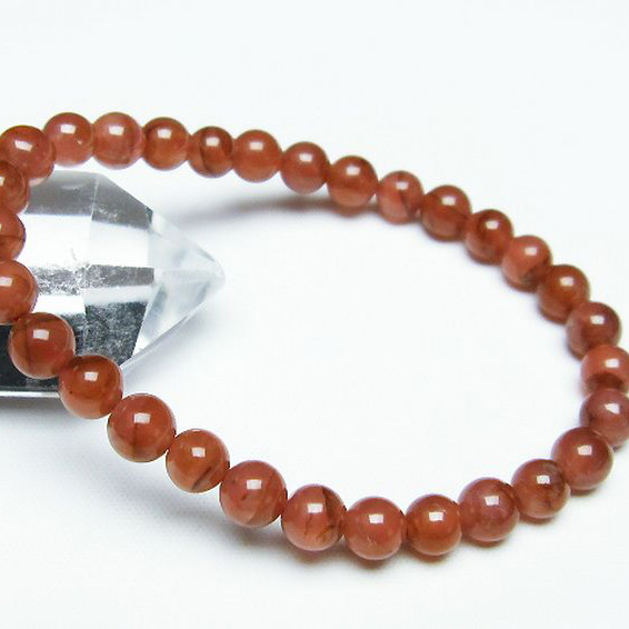 インカローズ(ロードクロサイト)ブレスレット6mm[T494-2974]