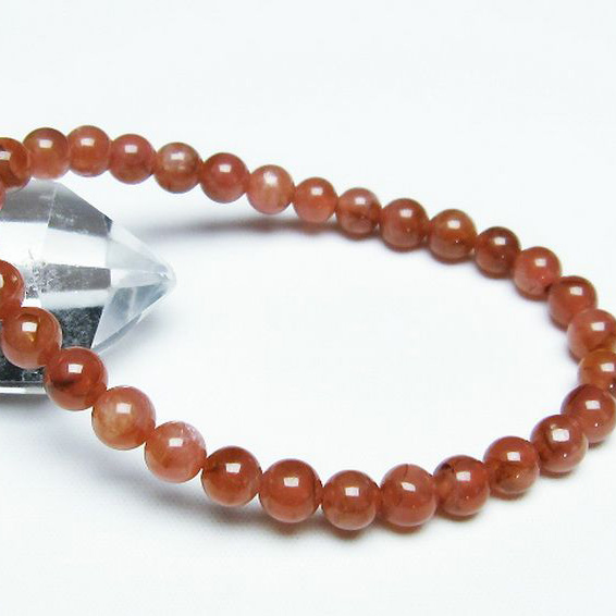 インカローズ(ロードクロサイト)ブレスレット6mm[T494-2990]