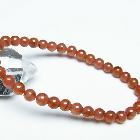 インカローズ(ロードクロサイト)ブレスレット6mm[T494-3037]