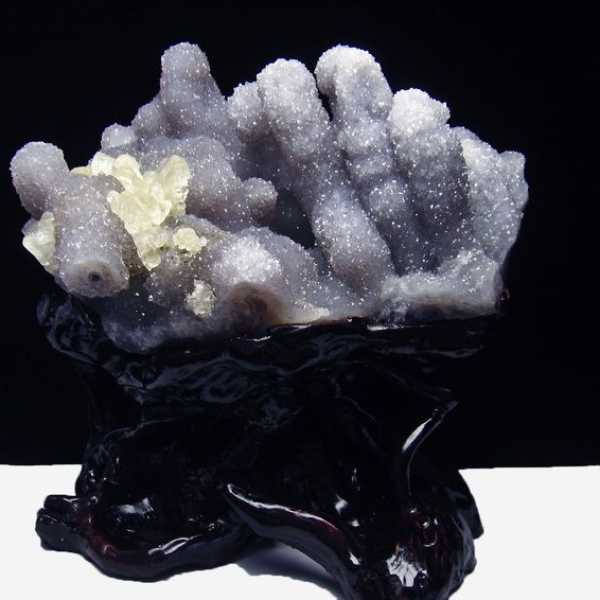 9.1Kg フラワーアメジストクラスター カルサイト共生同梱不可[T504-6641]