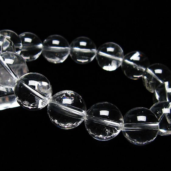 アイリスクォーツ 虹入り レインボー水晶 ブレスレット15mm[T506-1848]