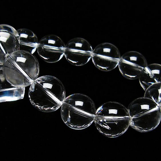 アイリスクォーツ 虹入り レインボー水晶 ブレスレット16mm[T506-1877]