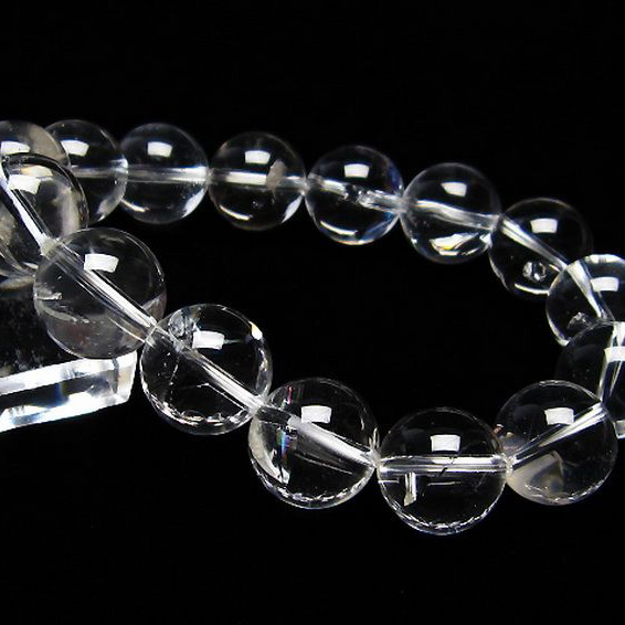 アイリスクォーツ 虹入り レインボー水晶 ブレスレット14mm[T506-1887]