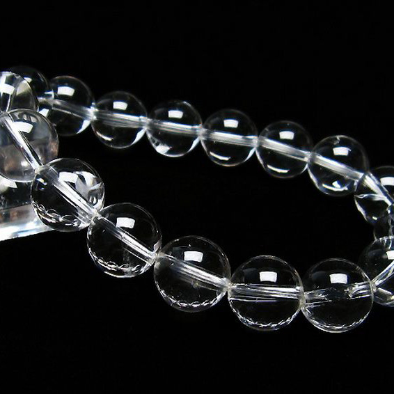 アイリスクォーツ 虹入り レインボー水晶 ブレスレット13mm[T506-1891]