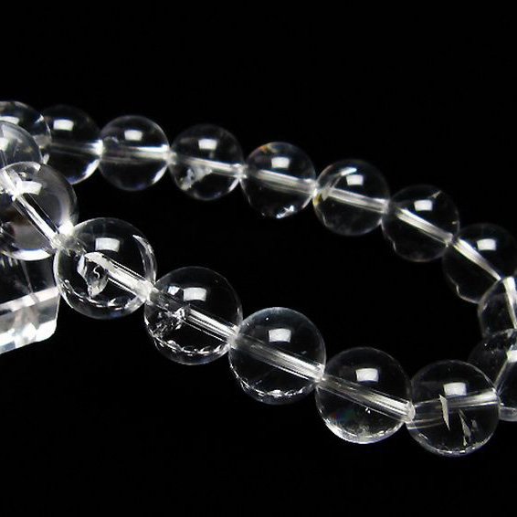 アイリスクォーツ 虹入り レインボー水晶 ブレスレット12mm[T506-1942]