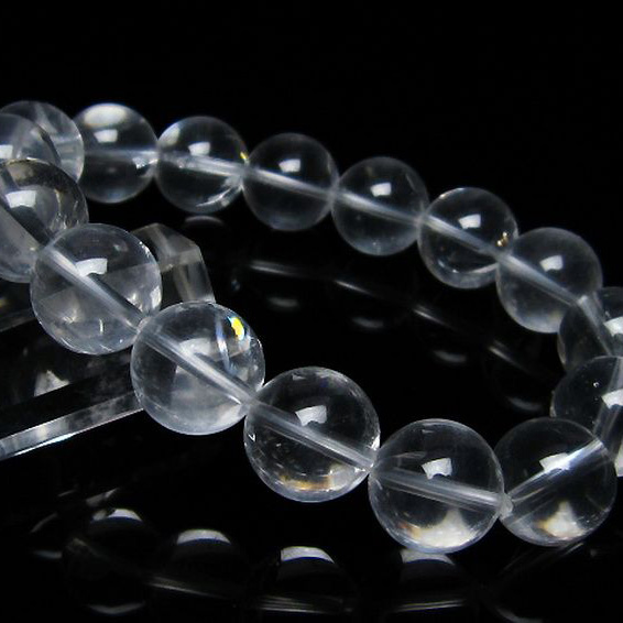 アイリスクォーツ 虹入り レインボー水晶 ブレスレット14mm[T506-2063]