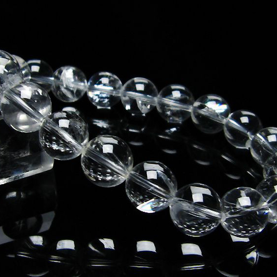 アイリスクォーツ 虹入り レインボー水晶 ブレスレット10mm[T506-2182]