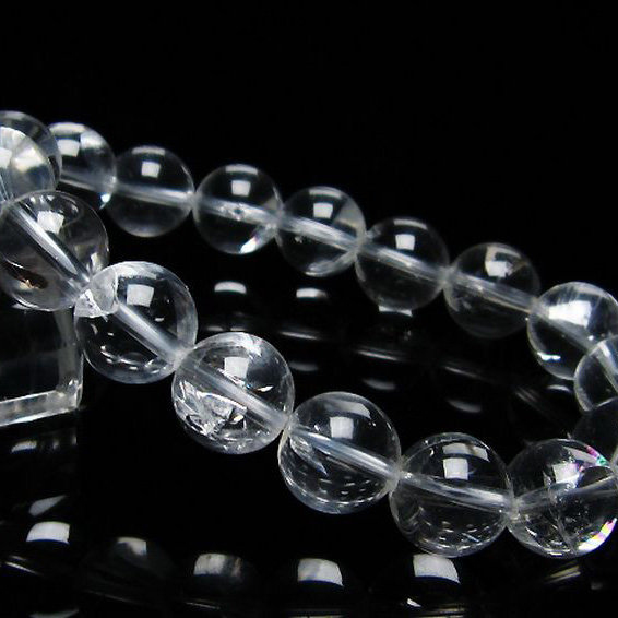 アイリスクォーツ 虹入り レインボー水晶 ブレスレット12mm[T506-2198]