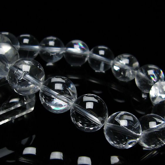 アイリスクォーツ 虹入り レインボー水晶 ブレスレット13mm[T506-2205]