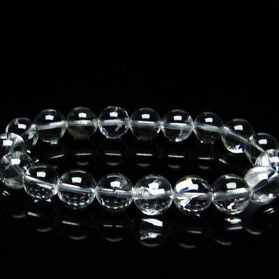 パワーストーン 天然石 アイリスクォーツ 虹入り レインボー水晶 ブレスレット 11mm [T506-2247]