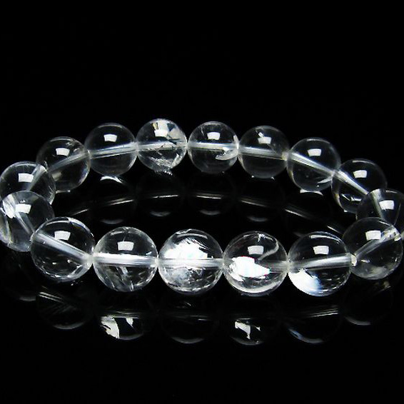 パワーストーン 天然石 アイリスクォーツ 虹入り レインボー水晶 ブレスレット 13mm [T506-2273]