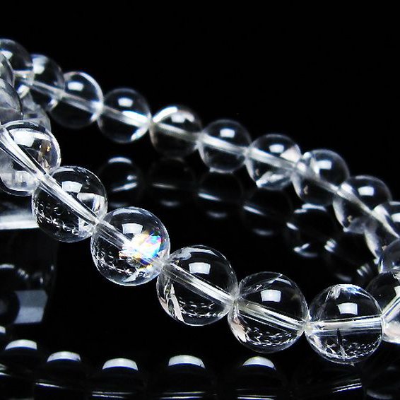 アイリスクォーツ 虹入り レインボー水晶 ブレスレット 10mm [T506-2681]