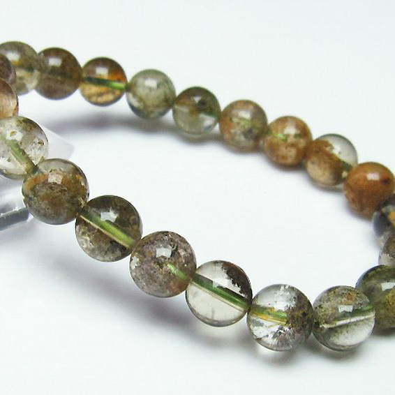 ガーデンルチル水晶ブレスレット9mm[T507-3478]