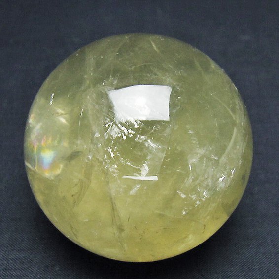 シトリン水晶丸玉 57mm [T529-6078]