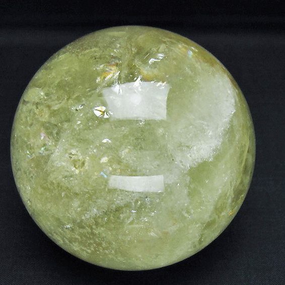 シトリン水晶丸玉 79mm [T529-6158]