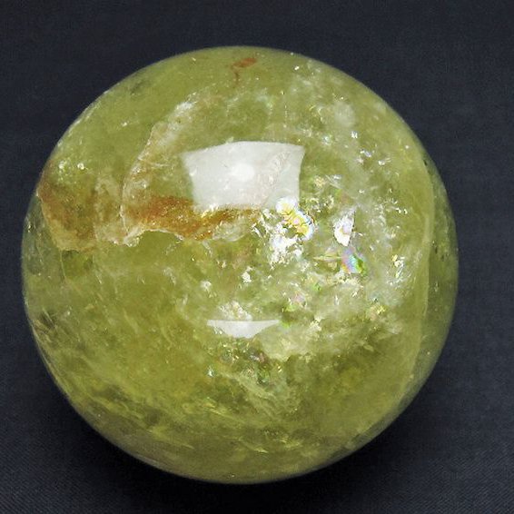 シトリン水晶丸玉 69mm [T529-6194]