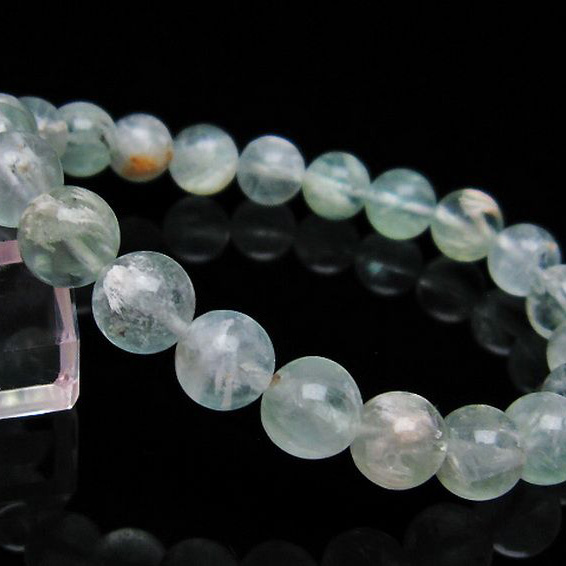 エンジェルフェザー フローライト ブレスレット9mm[T53-4627]