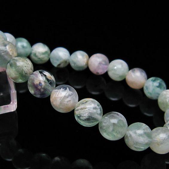 エンジェルフェザー フローライト ブレスレット9mm[T53-4631]