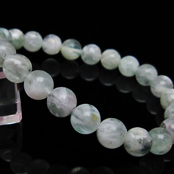 エンジェルフェザー フローライト ブレスレット9mm[T53-4650]