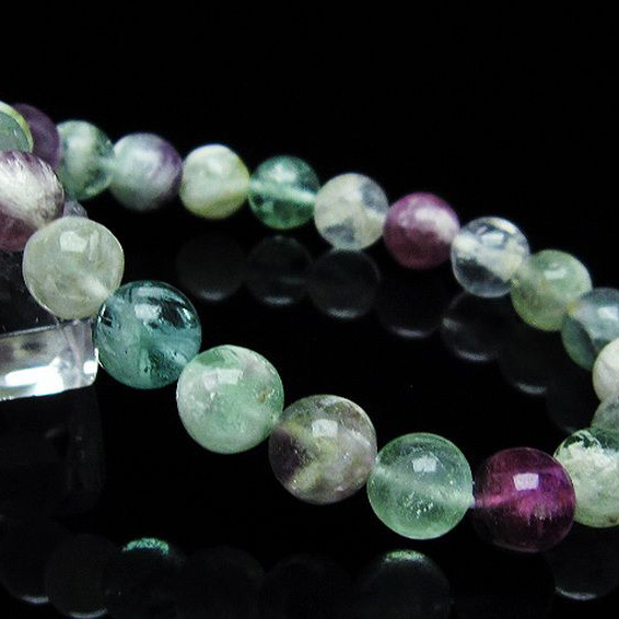 エンジェルフェザー フローライト ブレスレット9mm[T53-4724]