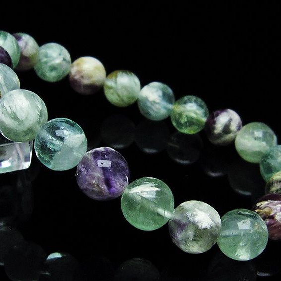 エンジェルフェザー フローライト ブレスレット 10mm [T53-4736]