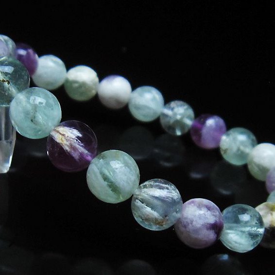 エンジェルフェザー フローライト ブレスレット 9mm [T53-4790]