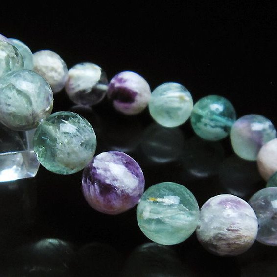 エンジェルフェザー フローライト ブレスレット 12mm [T53-4845]