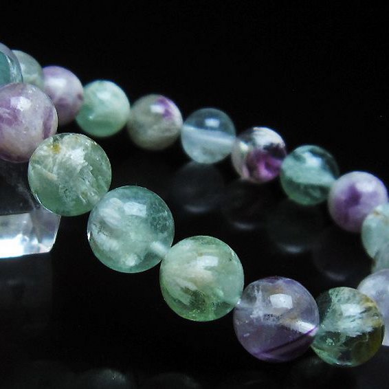 エンジェルフェザー フローライト ブレスレット 10mm [T53-4860]