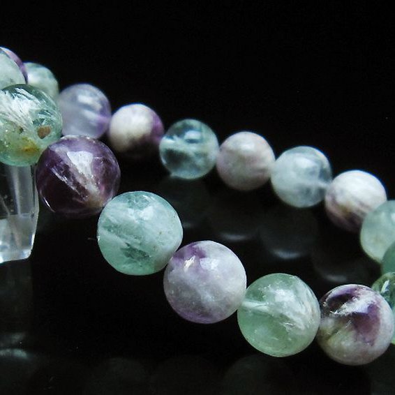 エンジェルフェザー フローライト ブレスレット 10mm [T53-4871]