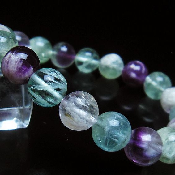 エンジェルフェザー フローライト ブレスレット 10mm [T53-4955]