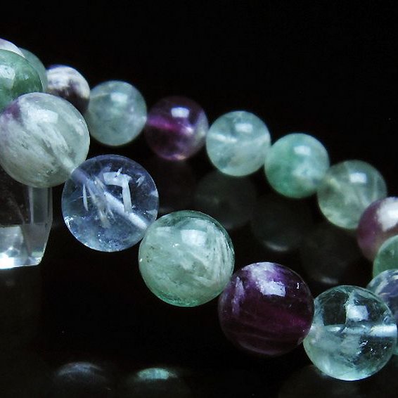 エンジェルフェザー フローライト ブレスレット 12mm [T53-4973]