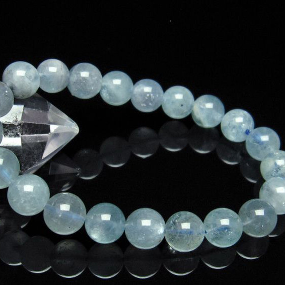 アクアマリンブレスレット9mm[T537-14660]