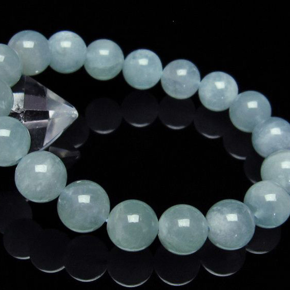 アクアマリンブレスレット12mm[T537-14681]