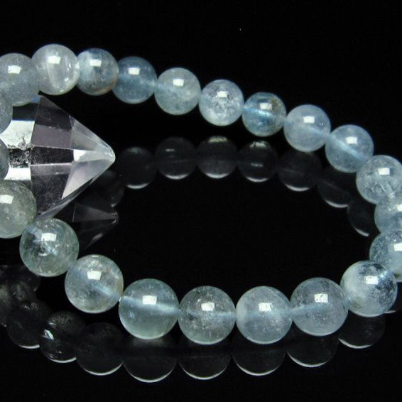 アクアマリンブレスレット9mm[T537-14708]