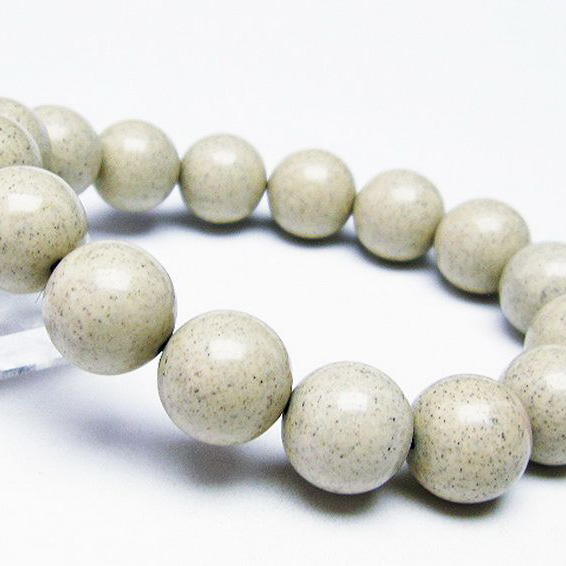 台湾産 北投石 天然ラジウム効果 ブレスレット14mm[T538-1551]