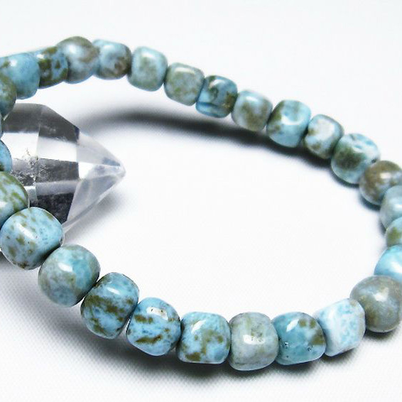 パワーストーン 天然石 ラリマーブレスレット[T54-5179]