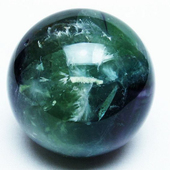 エンジェルフェザーフローライト ファントム入り 丸玉 77mm [T540-2227]