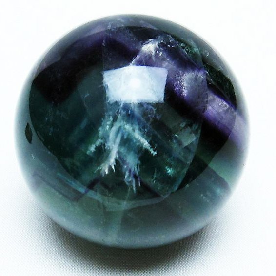 エンジェルフェザーフローライト ファントム入り 丸玉 56mm [T540-2262]